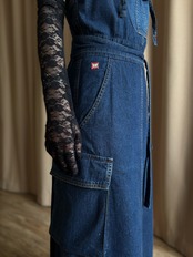 MADE IN JAPAN denim maxi dress-4767-6