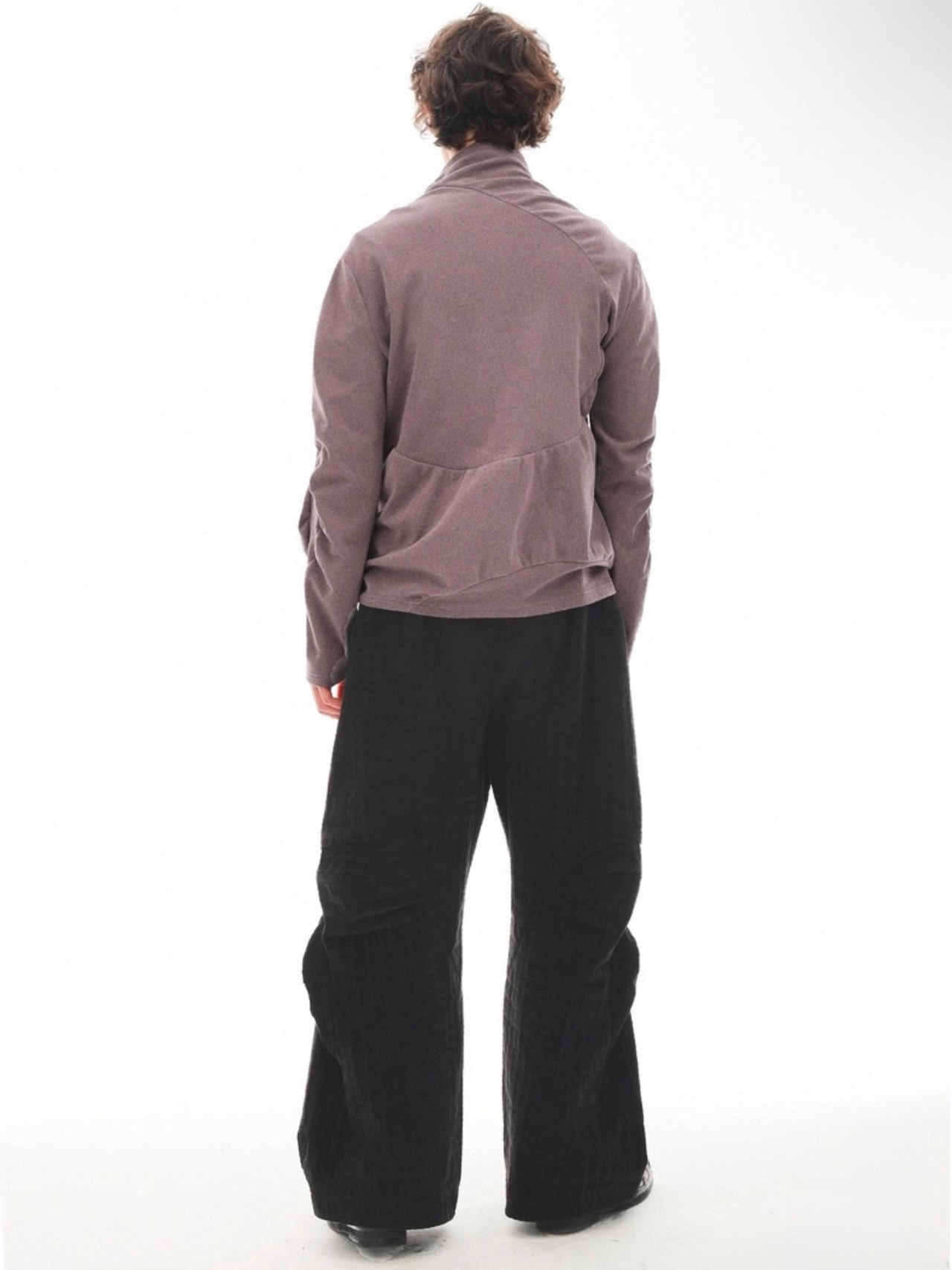 54A0 Windbreaker Style Wide Pants