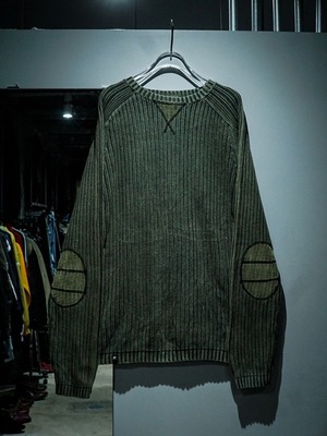 【add(C)vintage】Corduroy Swiching Vintage Knit