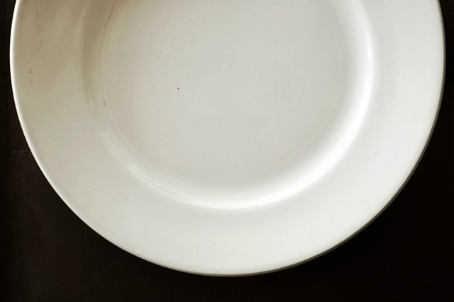 1897s~ Badonviller 白さの満月と白さのプレートd バドンヴィレ アンティーク