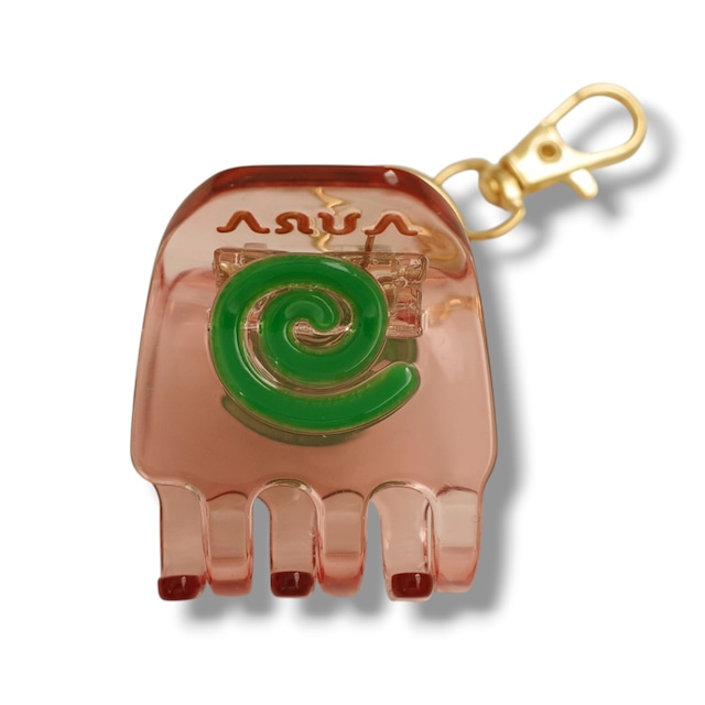 Spiral Clip with Hook / Pink