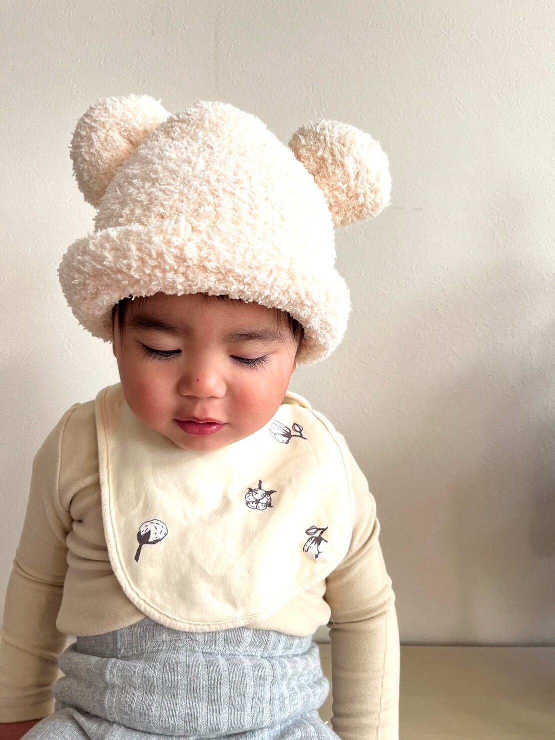 くま耳ニット帽