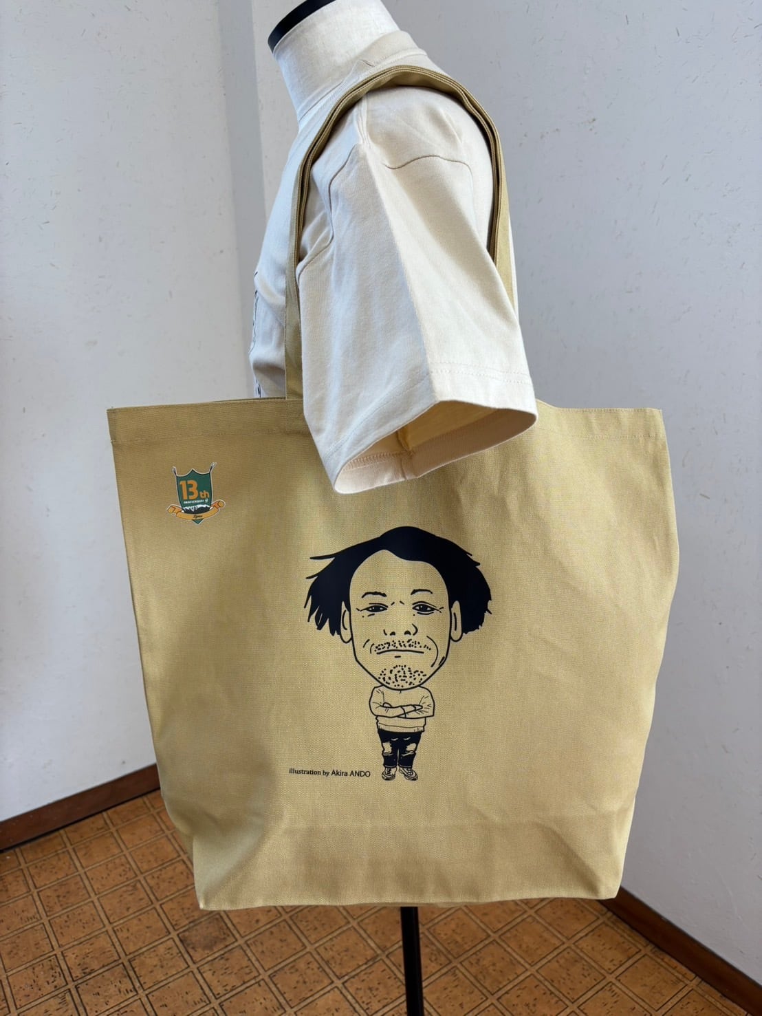 13周年記念【安東商店】安東輝さんコラボトートバッグ Lサイズ