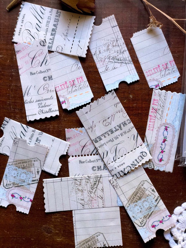 Mic Moc　ヴィンテージ風メモパッド　50枚入り　Doilies & Lace　NP010【Mic Moc（ミックモック）】[MIC-15n]