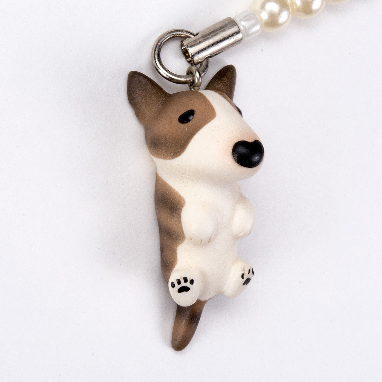 Dog 92 Bull Terrir ブルテリア ブリンドル ビーズ ストラップ DN-3903