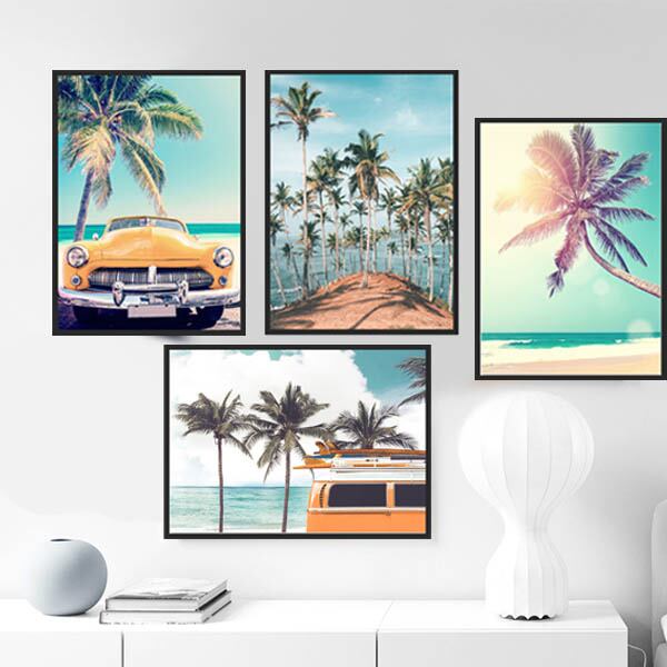 単品 33×43cm アートパネル 枠付き フレーム絵画 サーフボード 海岸 単品 33×43cm アートパネル 枠付き フレーム絵画 サーフボード 海岸