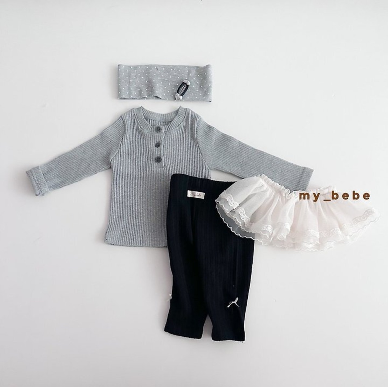 韓国子供服 / Mybebe /カプリパンツ *XS~XL*