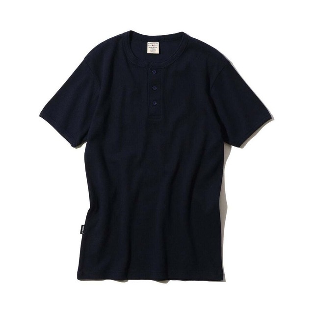 AVIREX アヴィレックス デイリー へンリーネックTシャツ ロイヤル 6143504 S/S HENLEY NECK T-SHIRT DAILY ROYAL 半袖