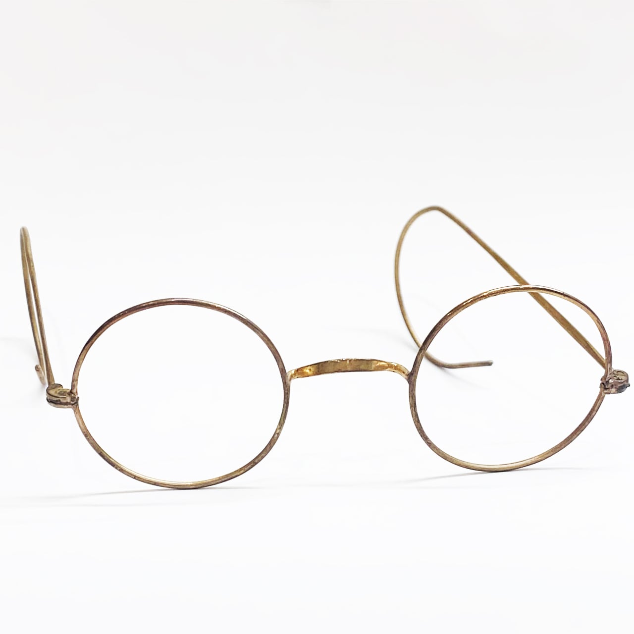 アンティーク眼鏡 メガネ めがね 日本製 レンズなし ラウンド アンティーク雑貨