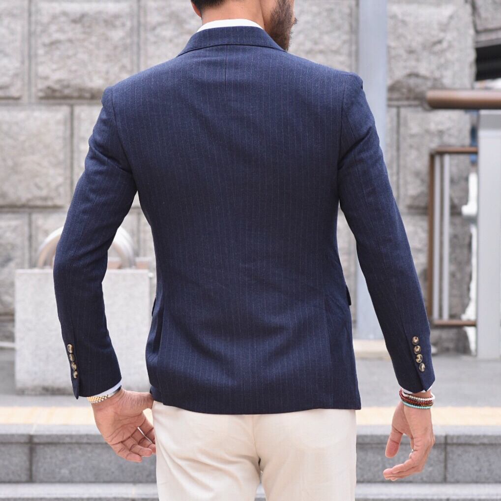 EUROKENVY ダブルジャケット　ネイビー EUROKENVY ダブルジャケット ネイビー