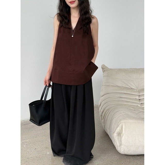 v-neck halter neck shirt 10944