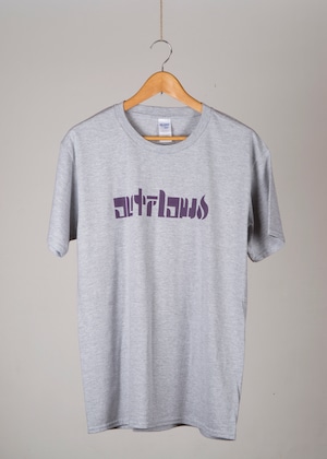 ＊只今送料無料!! OUTFLOW - ORIGINAL Logo  T-shirt    Grey / Purple
