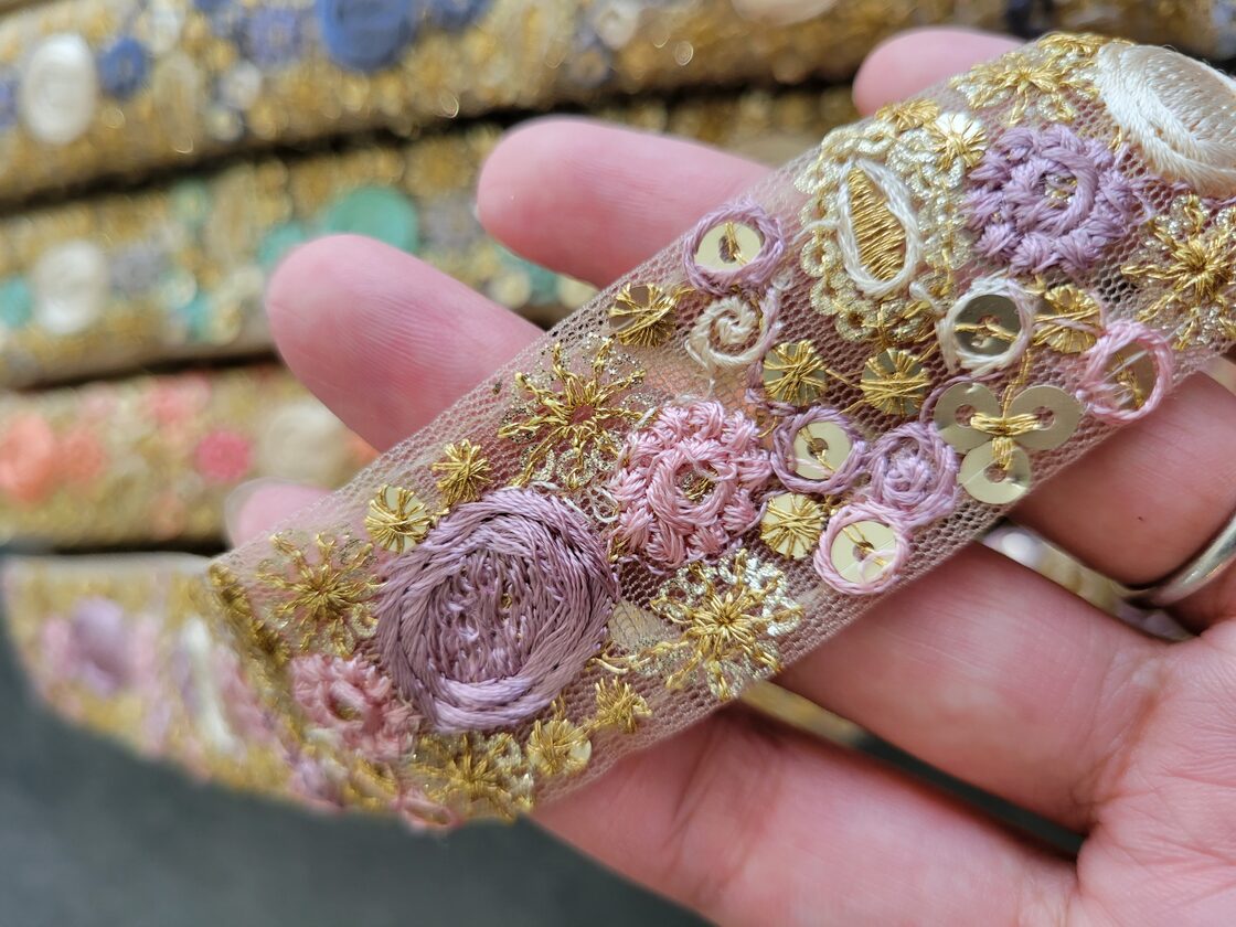 幅約3cm】インド刺繍リボン/カラー選択有り | PAY ID