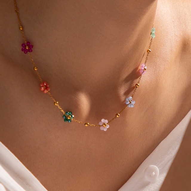 Flower Chain  Necklace