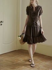 Brûlée Pintuck Lace Set-up F0735