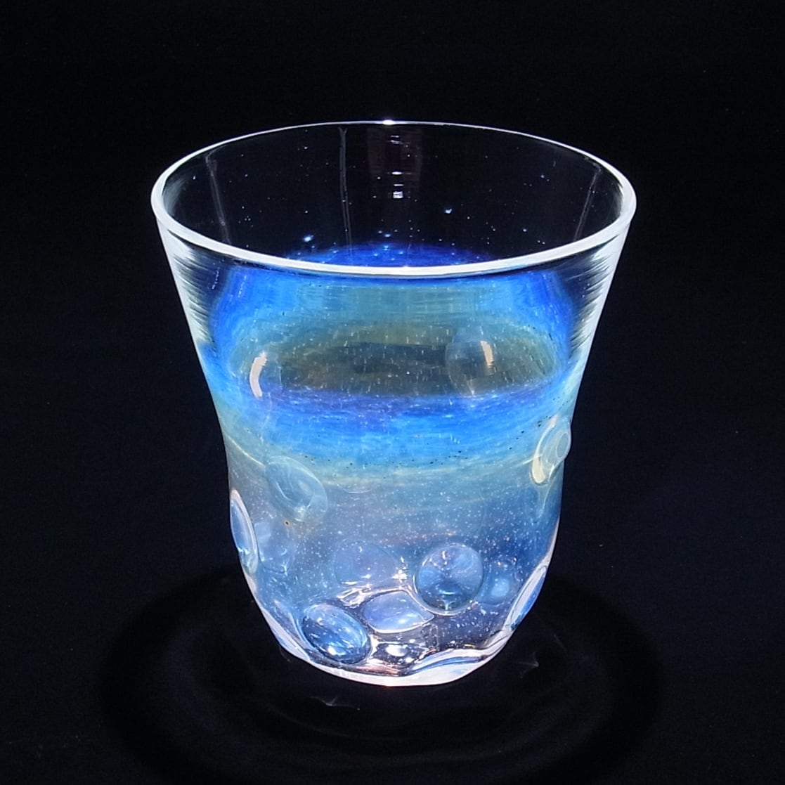 glass 銀河水玉タンブラー | SHANTI GLASS