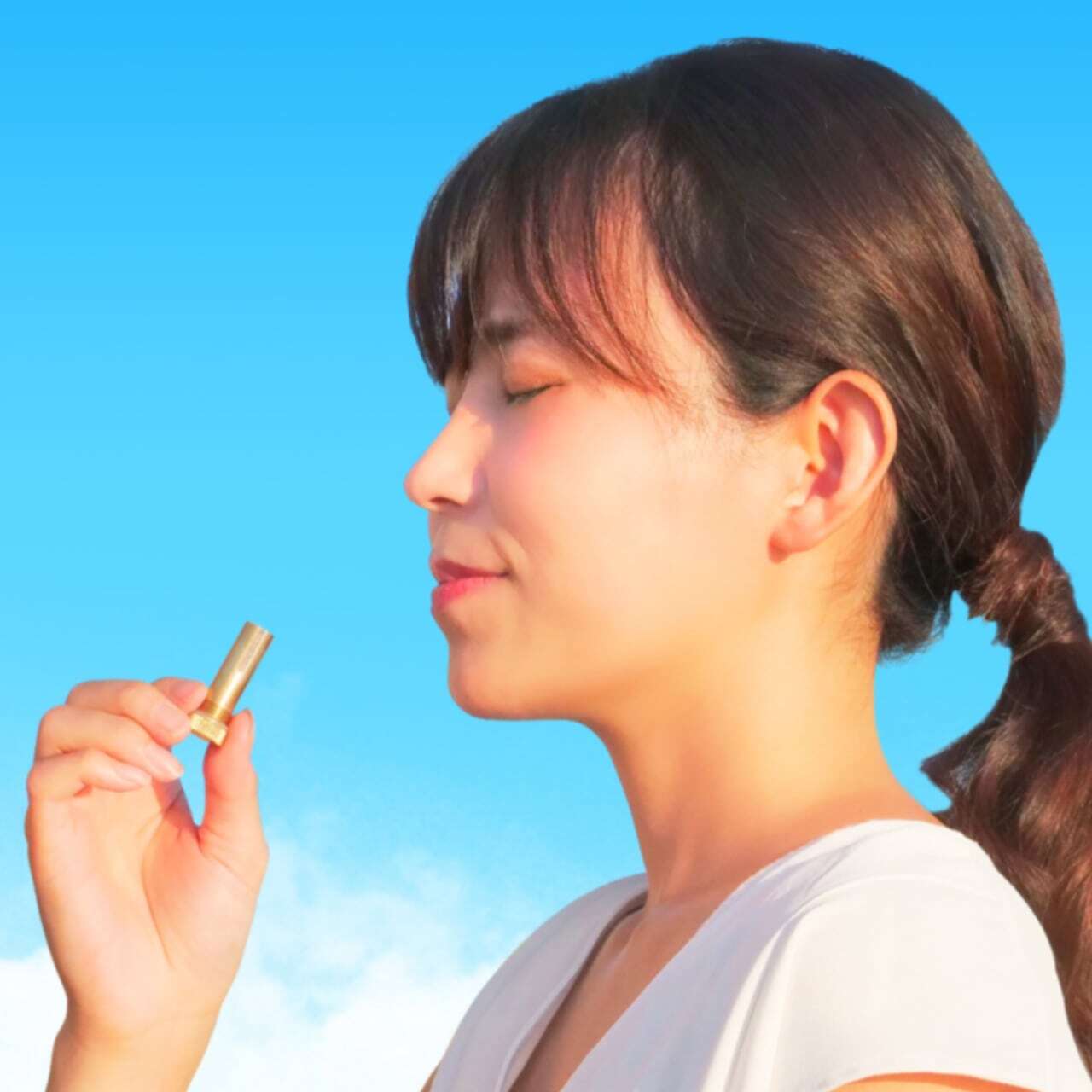 好きな香りを持ち運べる》真鍮の小さなアロマディフューザー｜a.278