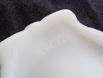 手の美術展 AVON MEXICO Vintage Milk glass tray