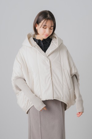 ニットスリーブ中綿ジャケット　70052-6113