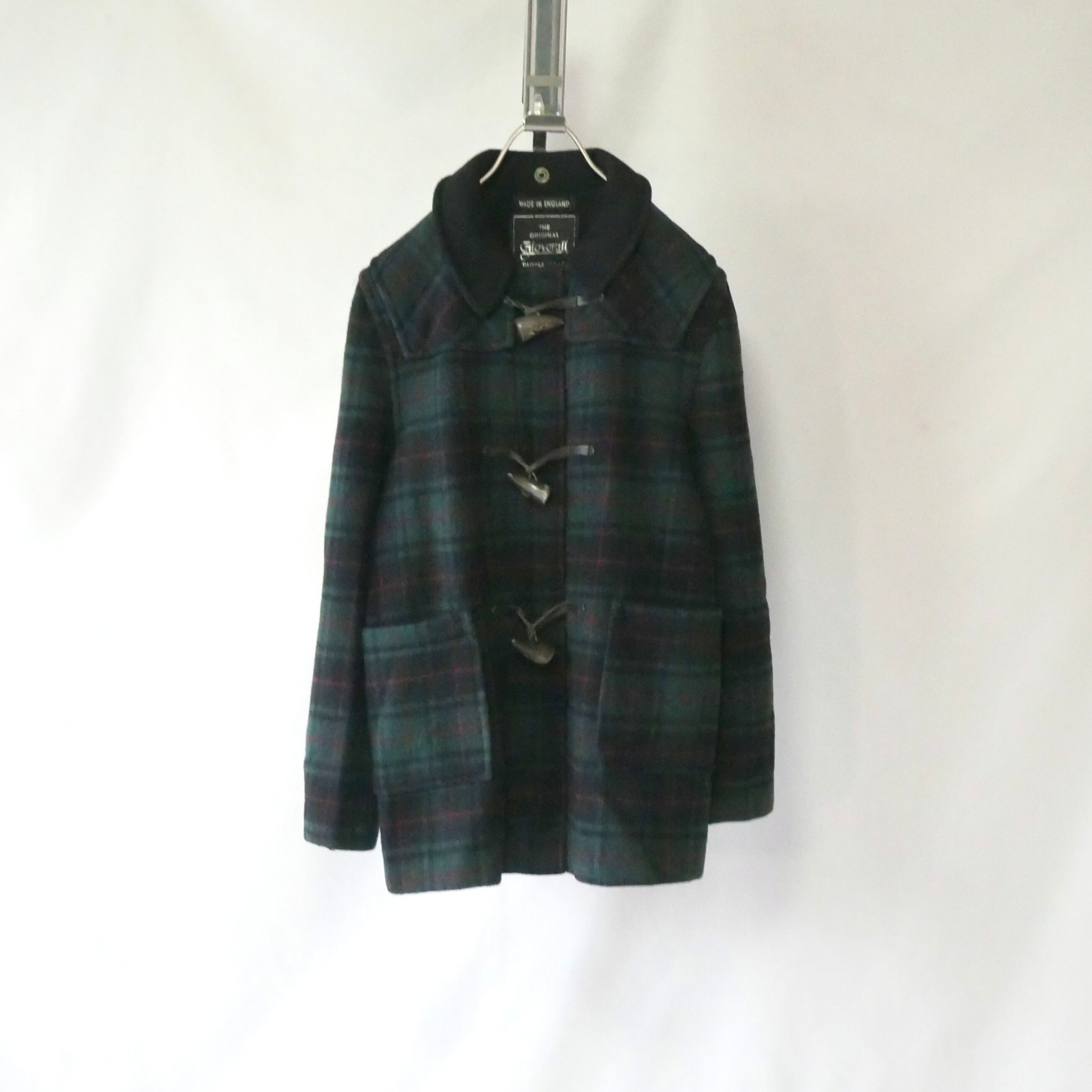 90s GLOVERALL イングランド戦 タータンチェック ダッフルコート