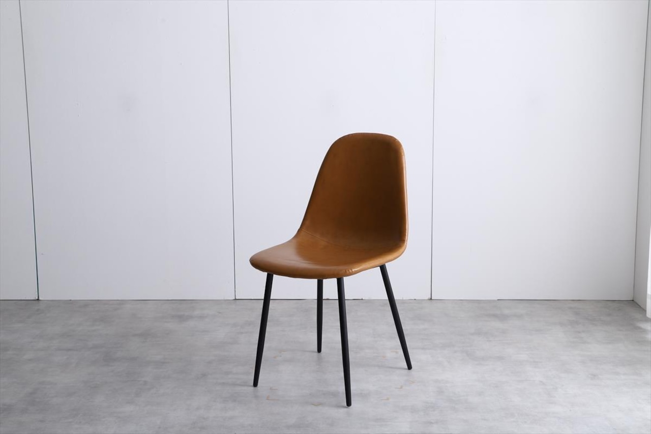 【単品】Jolly 一人掛けダイニングチェア(PVCレザー)