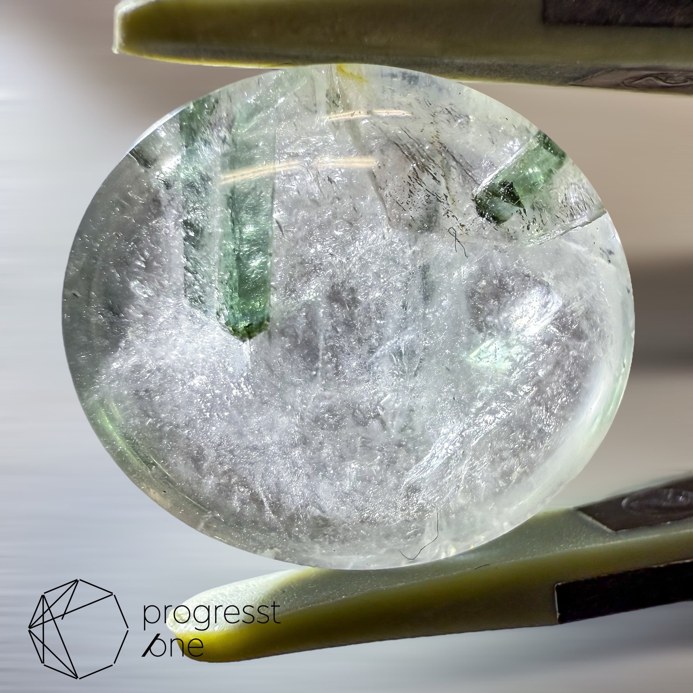 グリーントルマリンインクォーツ13.11ct | progresstone