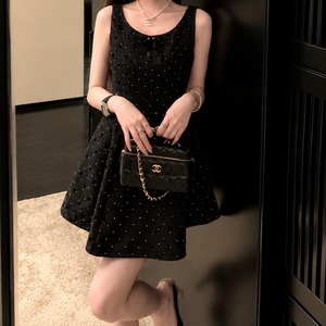Ribbon mini dress　261028