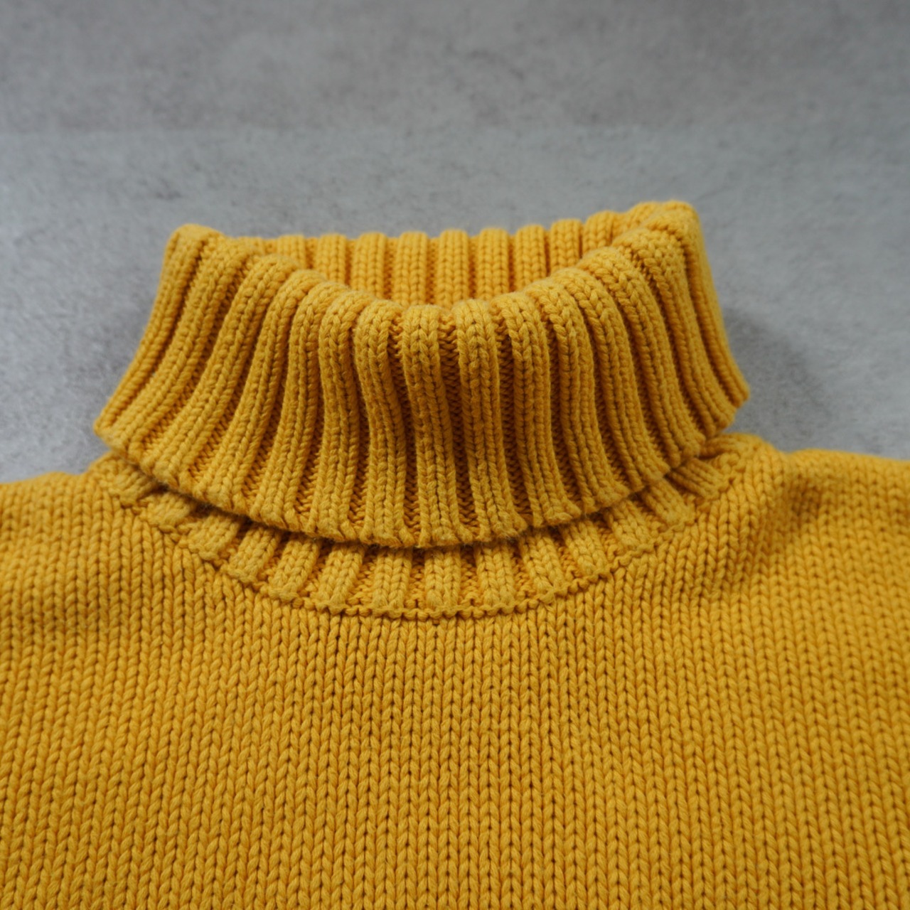 90s OLD GAP High-neck cotton sweater "made in UNITED KINGDOM" XL 古着 - 5