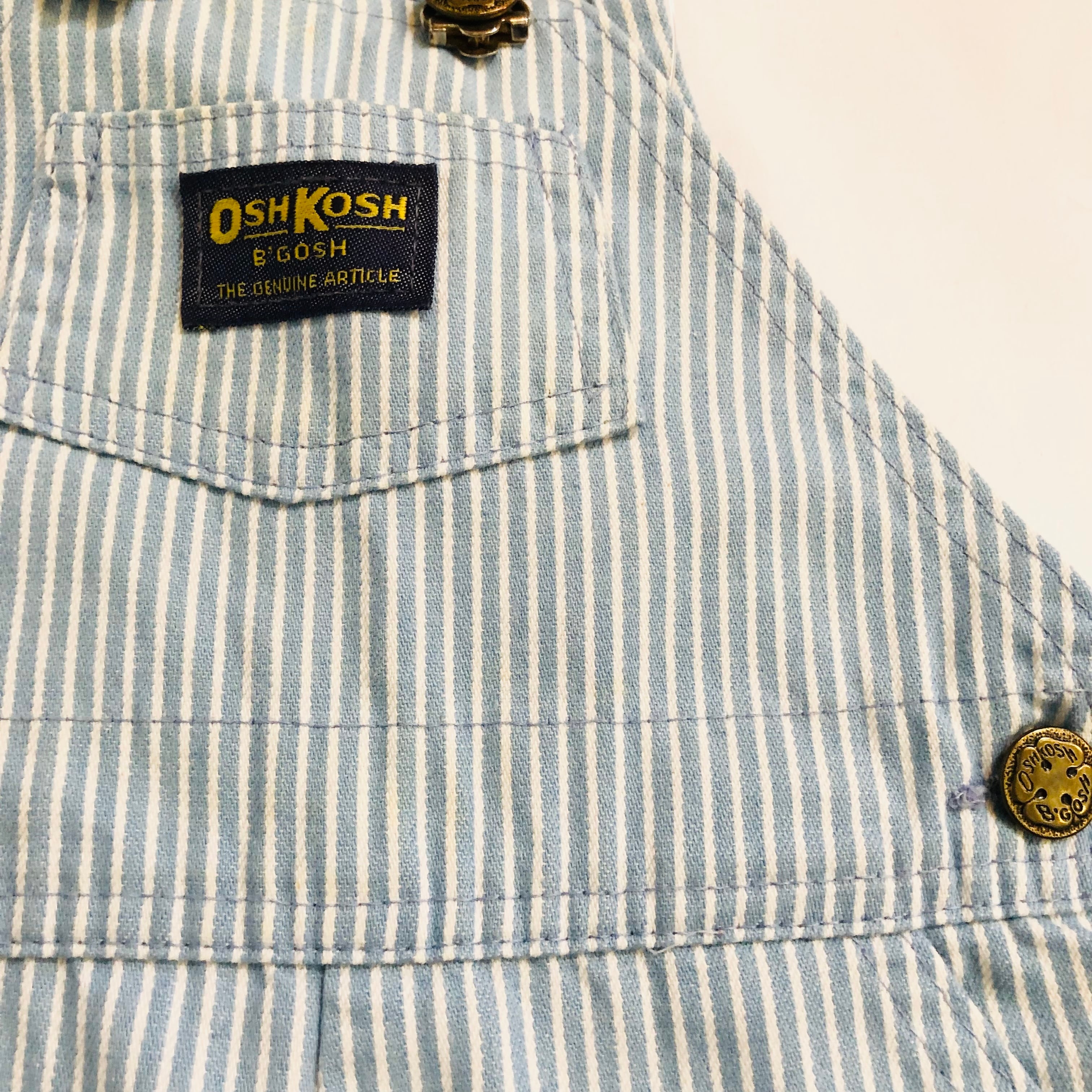 80㎝】 OSHKOSH B'gosh ヒッコリー オーバーオール No.02165 | Pay ID