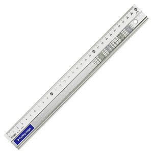 【在庫処分】ライオン事務器 カッティング定規 30cm AL-30 アルミ