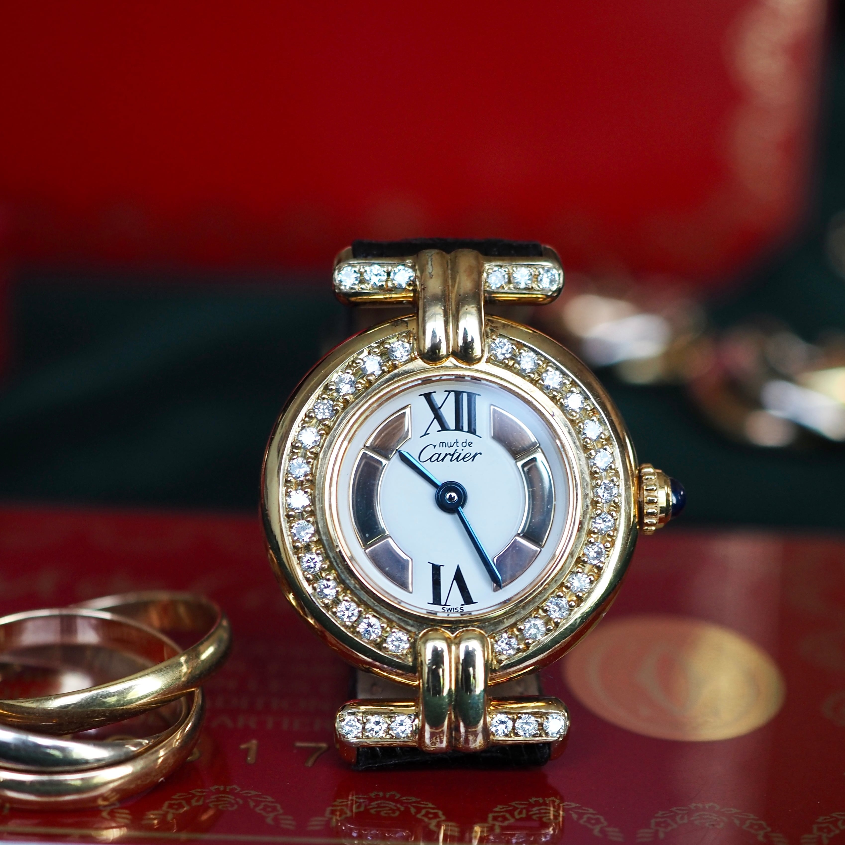 Cartier カルティエ マストコリゼ ダイヤベゼル スリーカラー