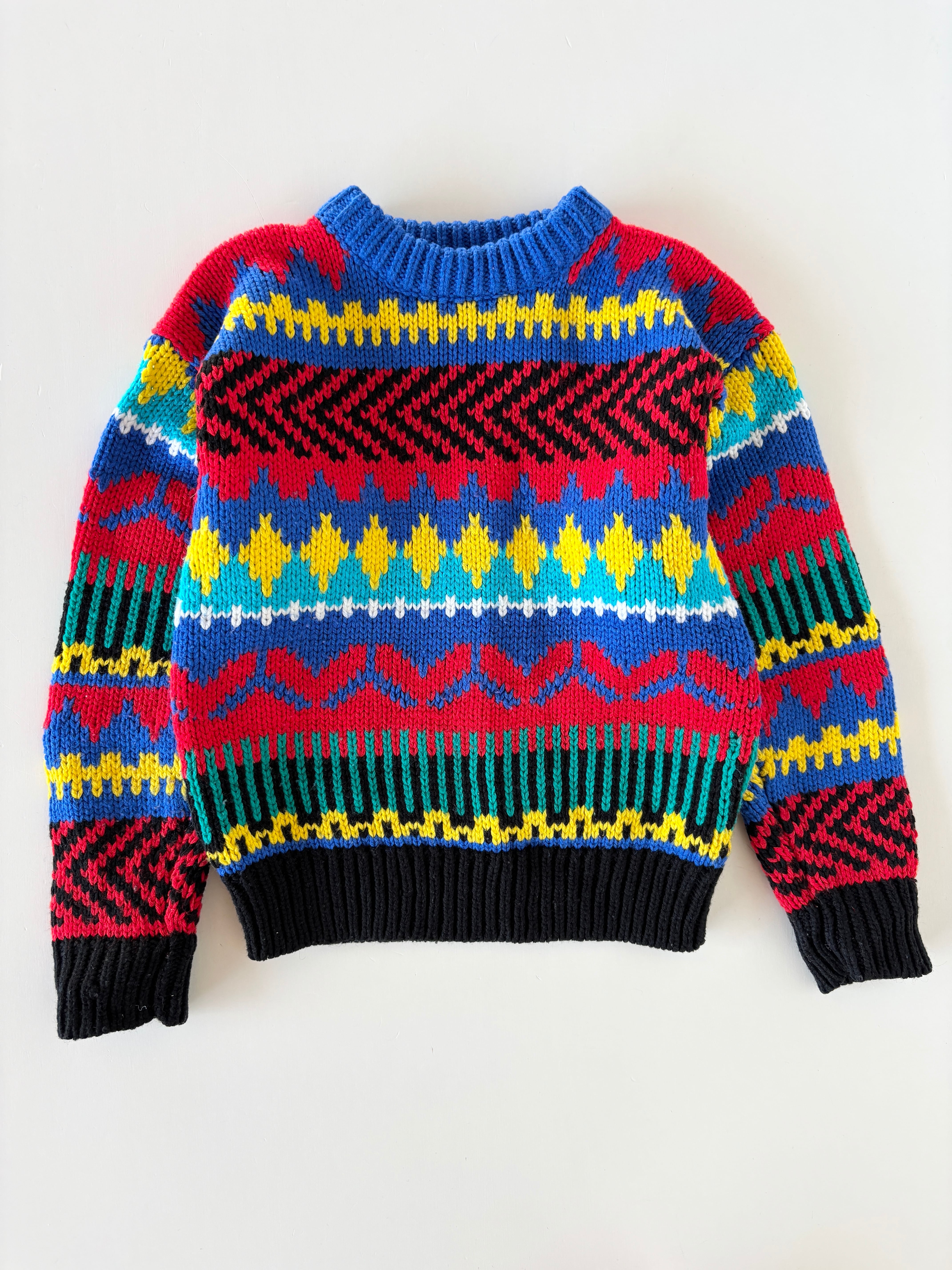 【5T相当・vintage】カラフルニット