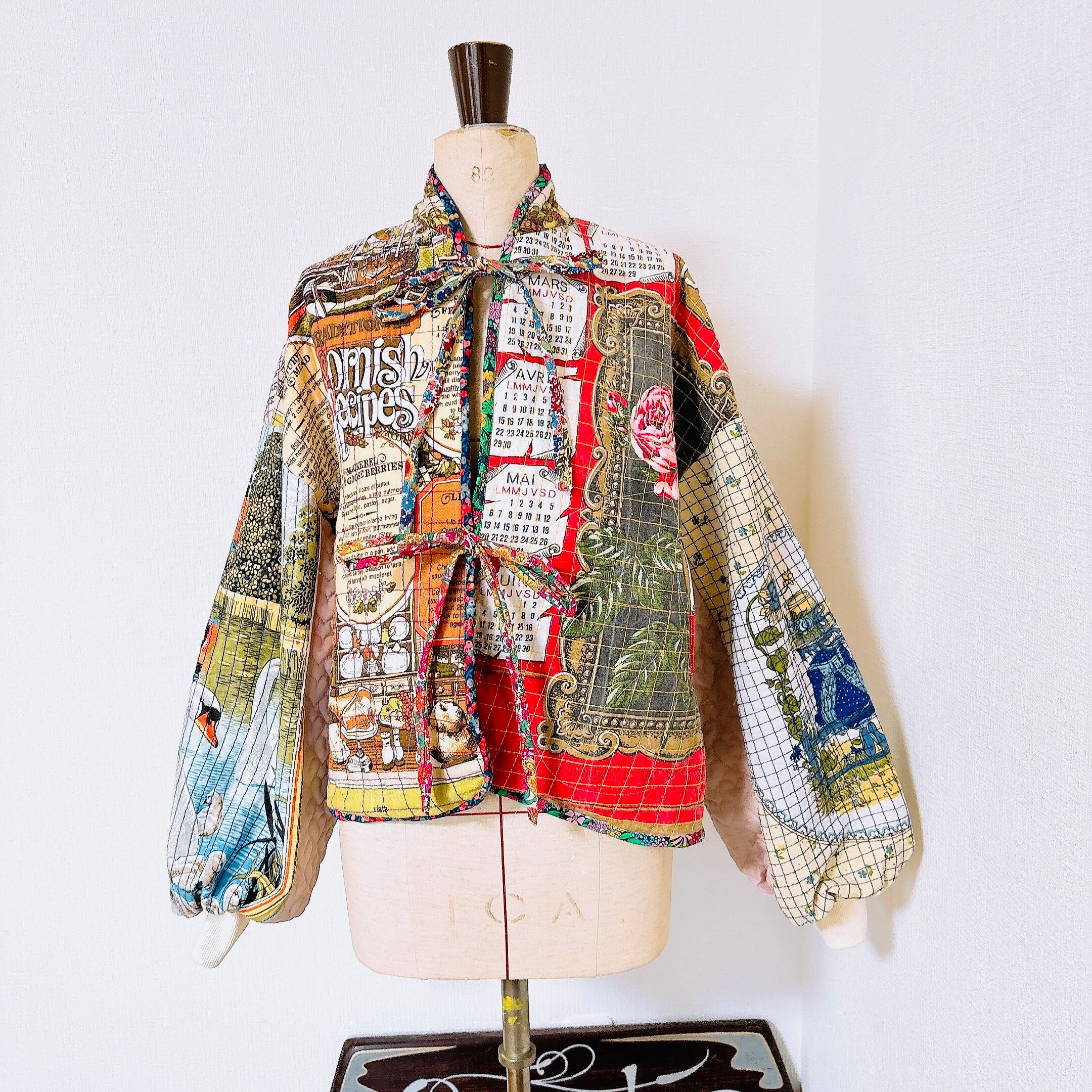 Vintage tapestry quilted jacket