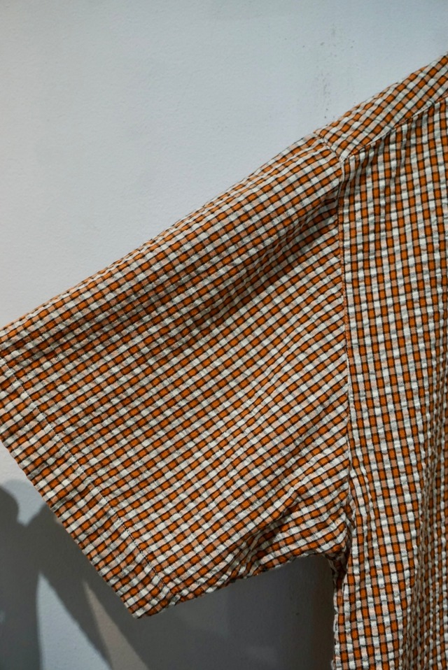 cotton plaid s/s shirt