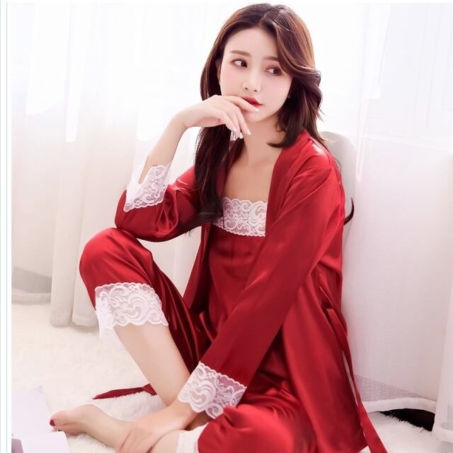 ネグリジェ ネグリジェ カーディガン付 前開き レディース 2点セット