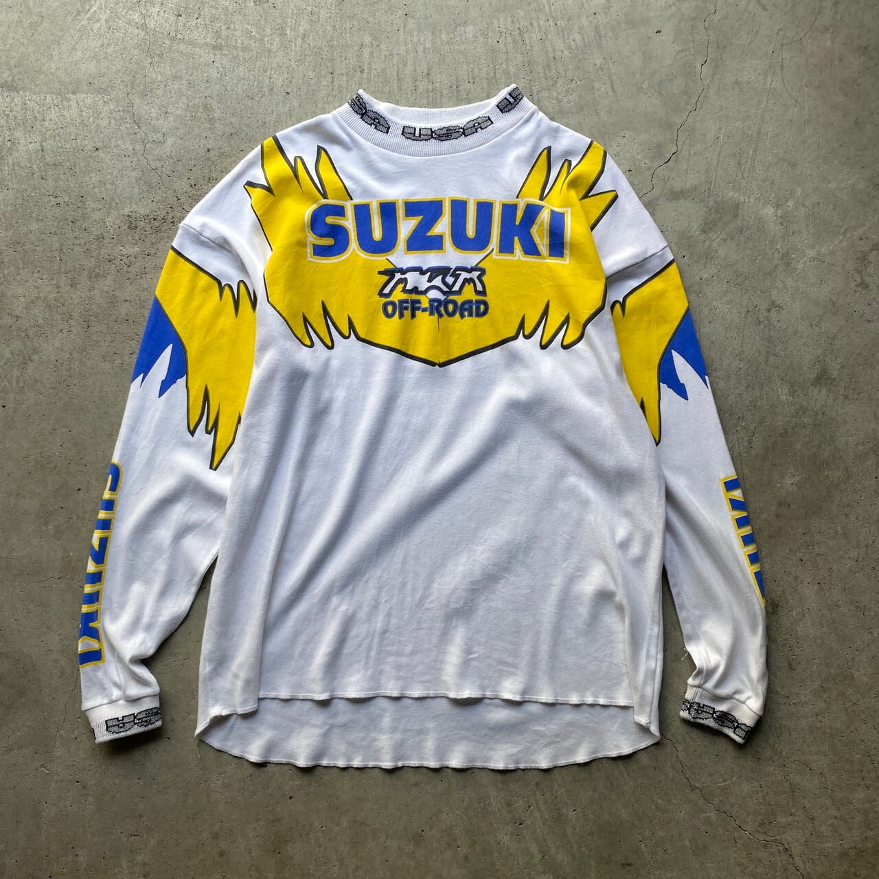 80年代 80s SUZUKI スズキ USA ロゴ プリント モトクロス レーシング 