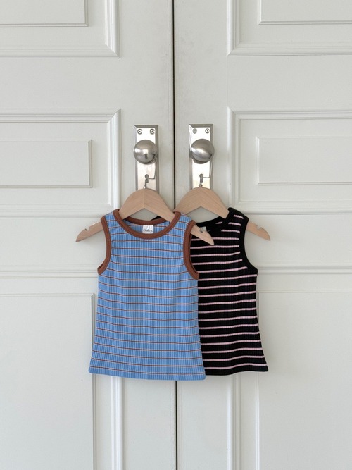 bailey［取寄］rib stripe sleeveless tee 25ss