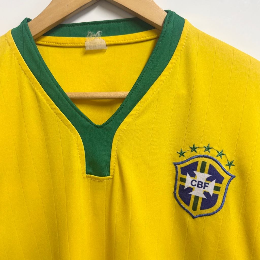 ブラジル代表 CBF サッカー ユニフォーム 半袖 黄色×緑 No.M818