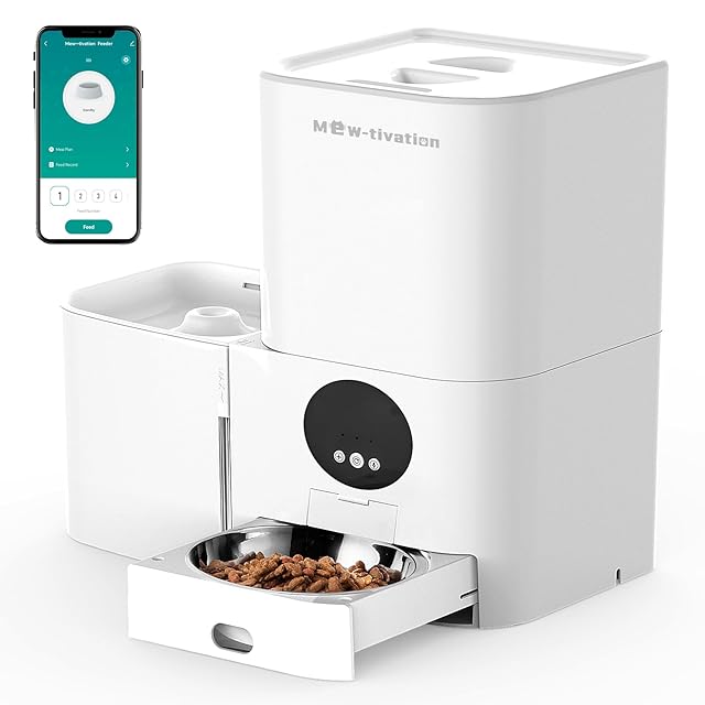 FEELNEEDY 自動給餌器カメラ付き 猫 中小型犬用 WiFi 自動給餌器 カメラ