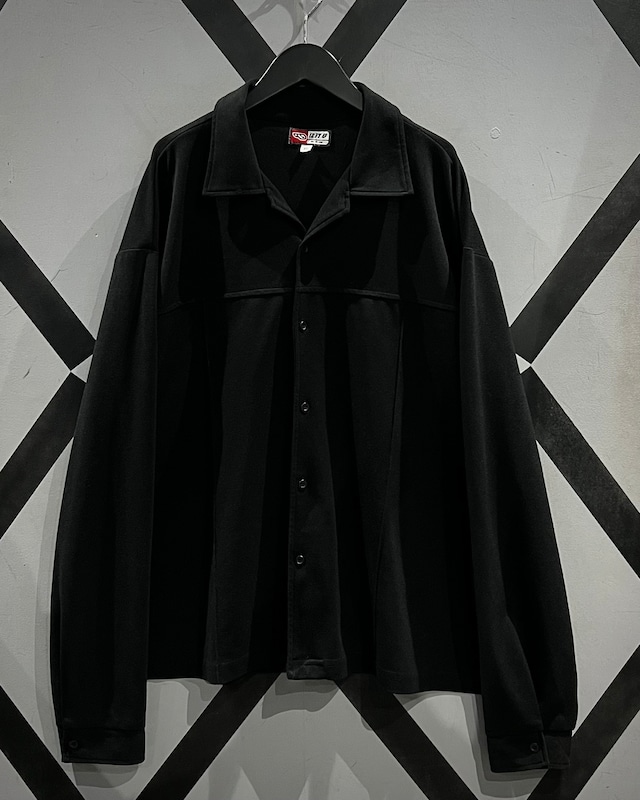 【X VINTAGE】Minimal Design Vintage L/S Open Collar Shirt Jacket