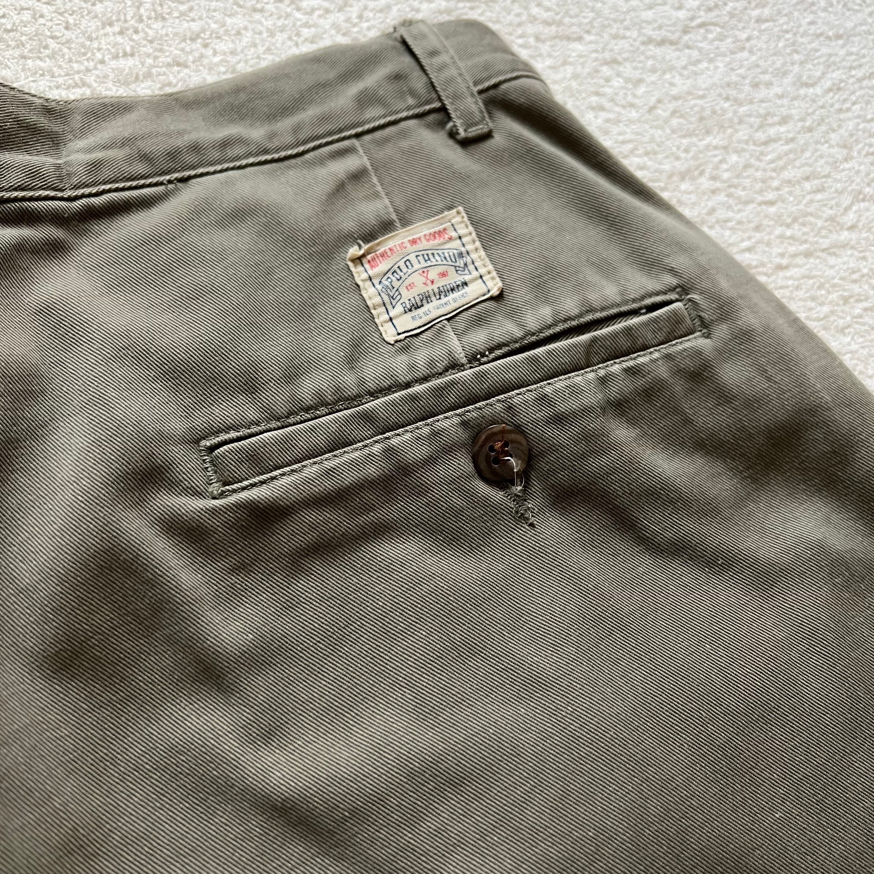 90's Ralph Lauren ラルフローレン カーキ チノパンツ スラックス 2