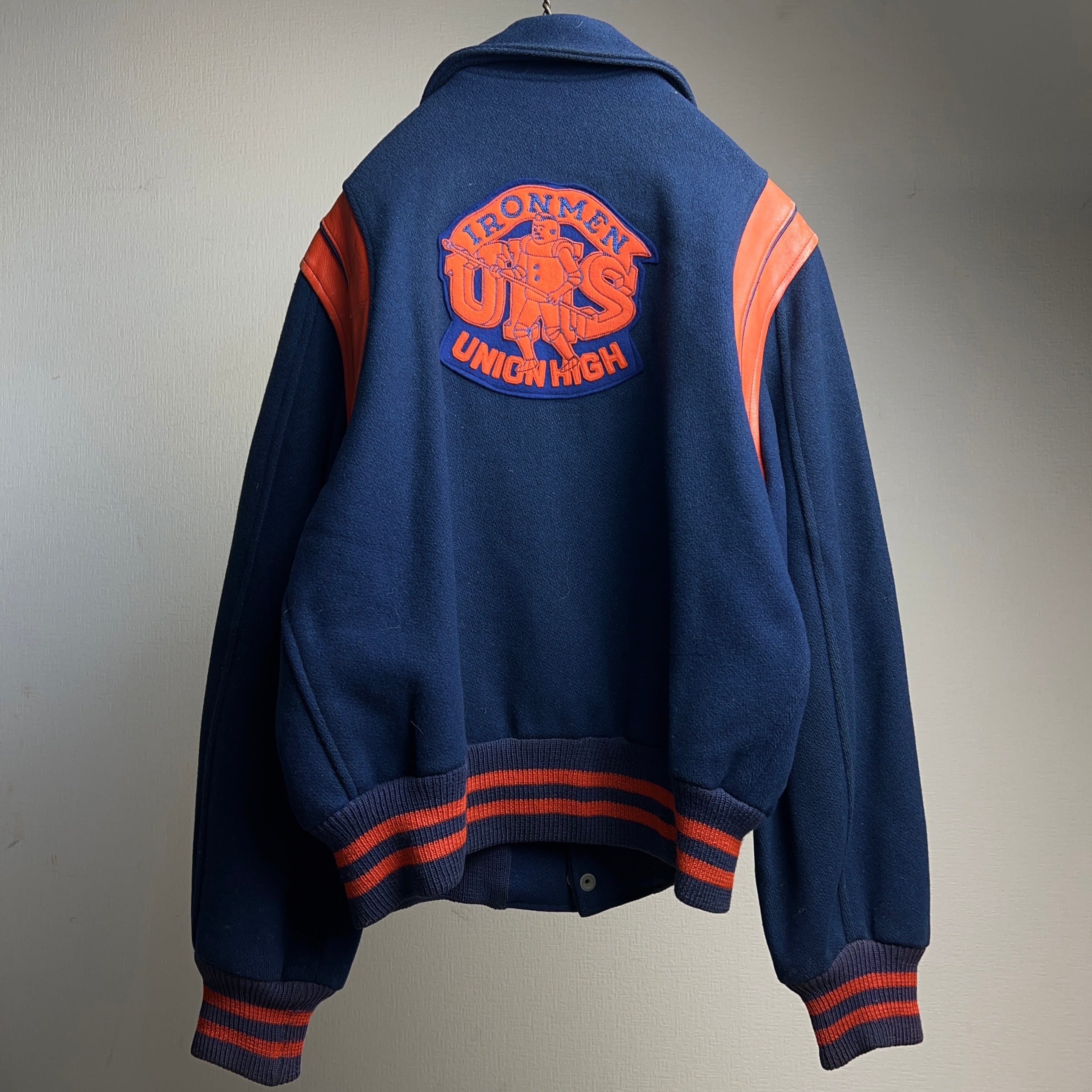 1960's Hatchers Stadium Jacket 60年代 ワッペン 襟付き スタジャン 