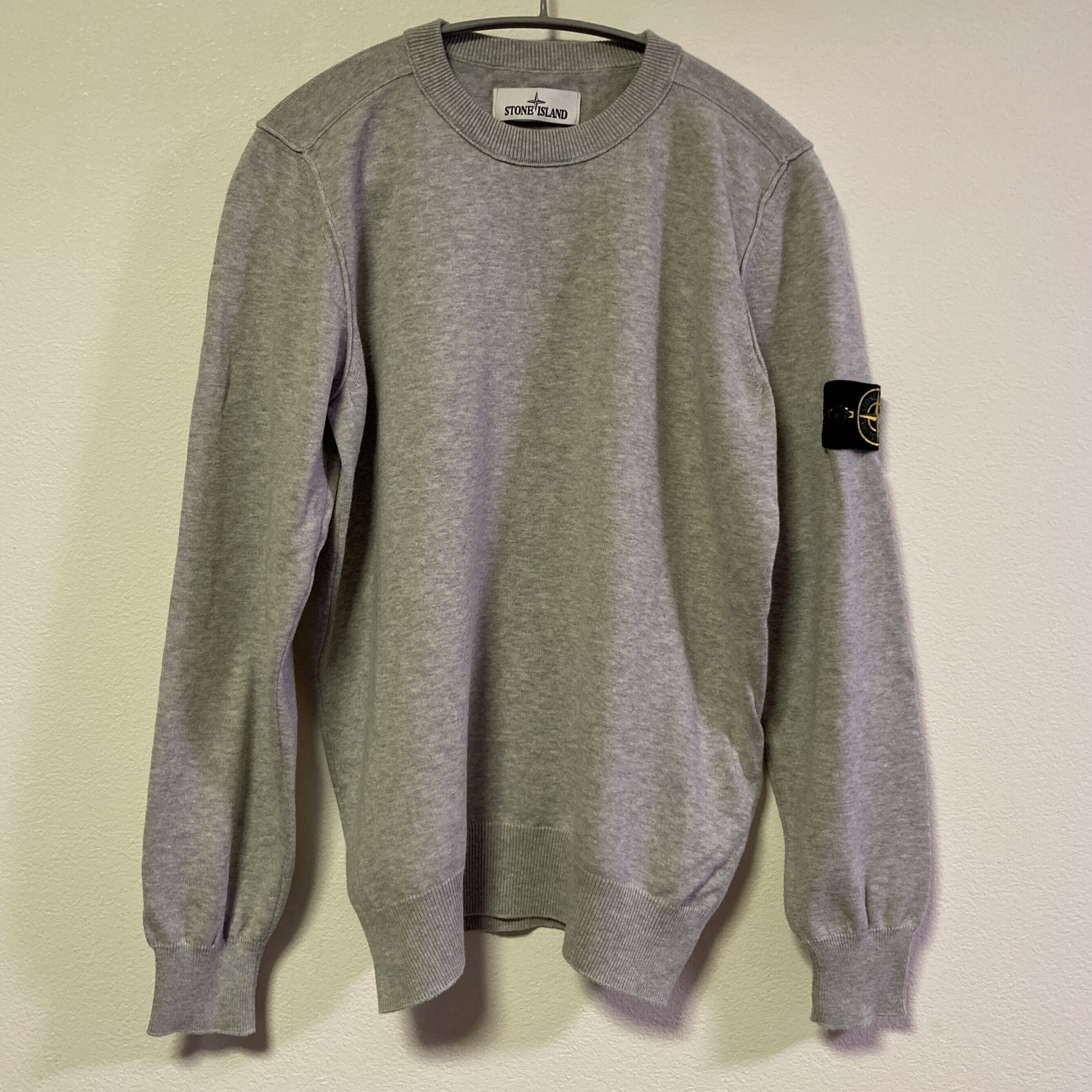 STONE ISLAND ワッペンニット M ネイビー コットンニット | ranaselect