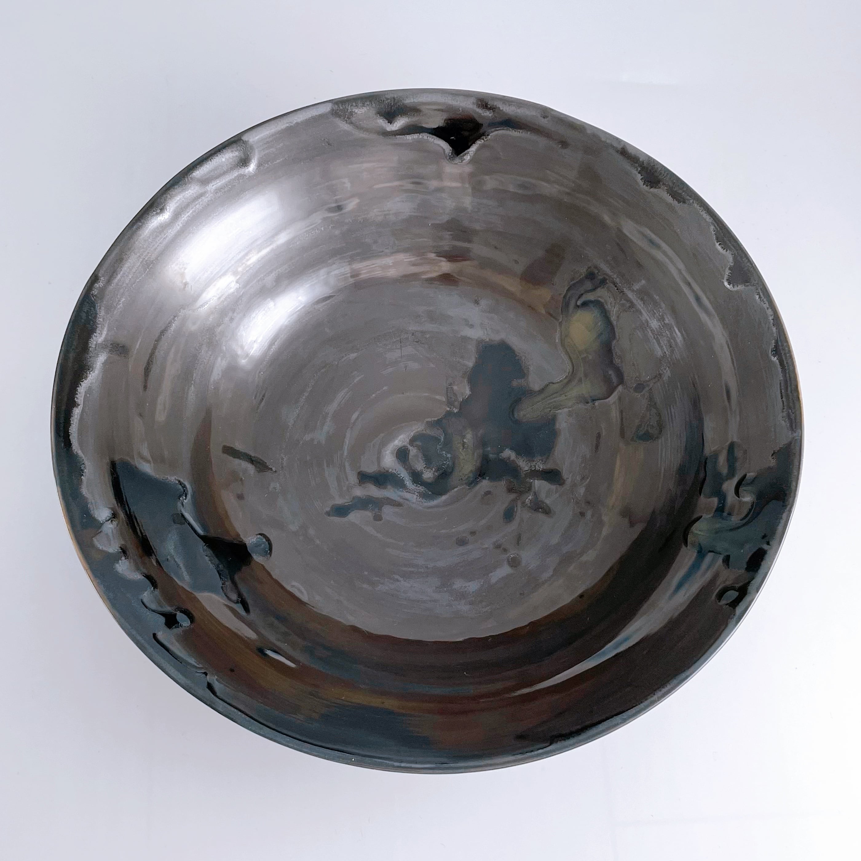 波佐見焼：天目釉 大皿1 | 波佐見焼 福春online