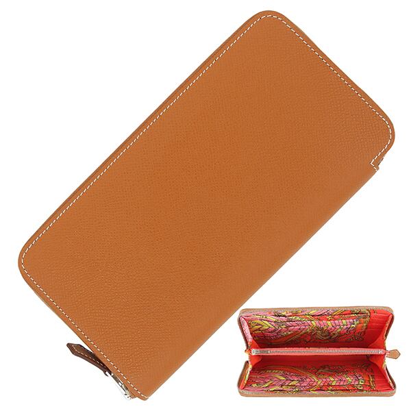 Used HERMES エルメス アザップロング シルクイン コニャック 占星術 ヴォーエプソン 超美品
