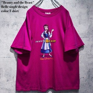 "Beauty and the Beast"Belle single design color T shirt