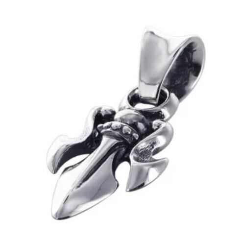 TRAVIS WALKER】 MINI TRIDENT PENDANT | SILVER SLASH