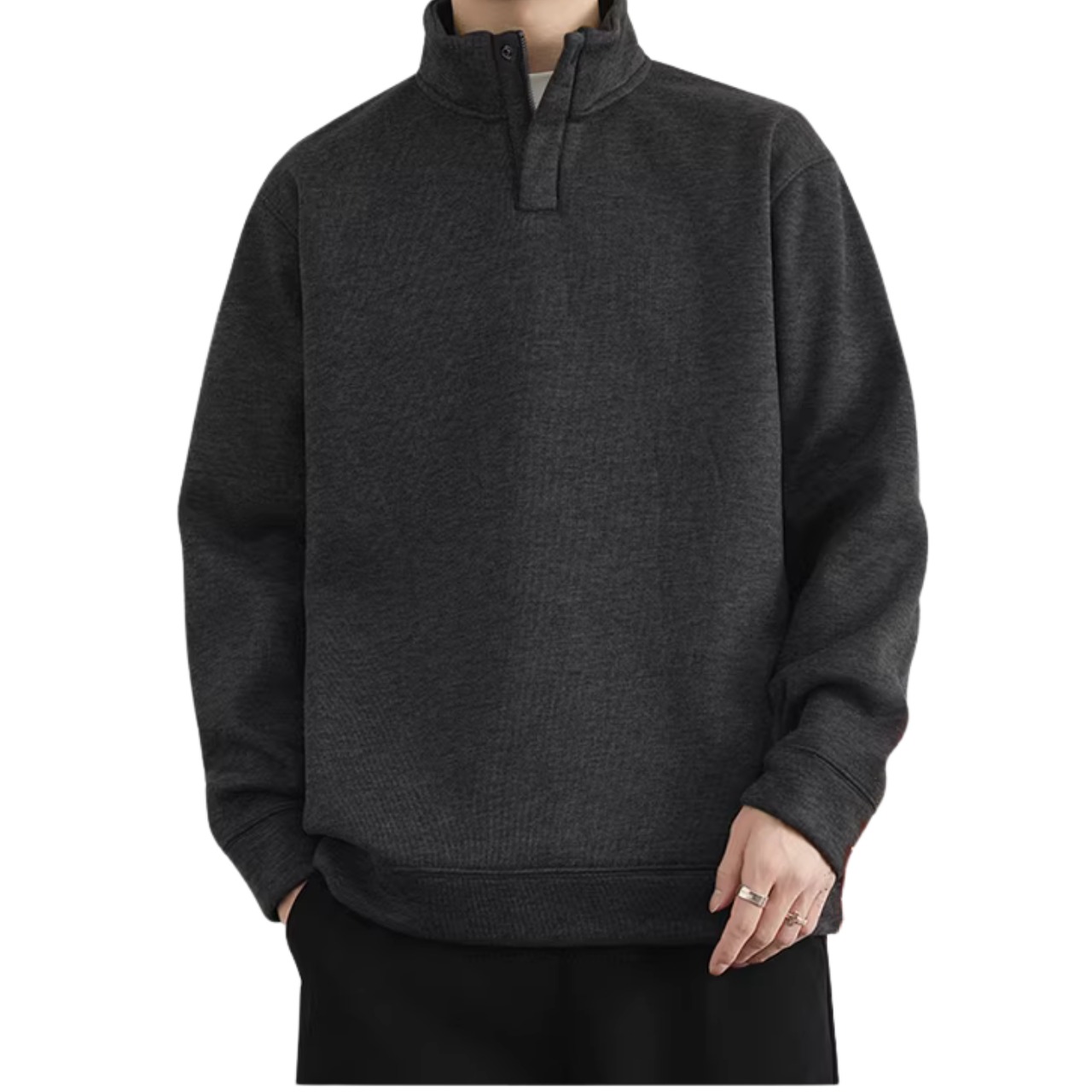 スタンドカラープルオーバー　TB1810・画像2