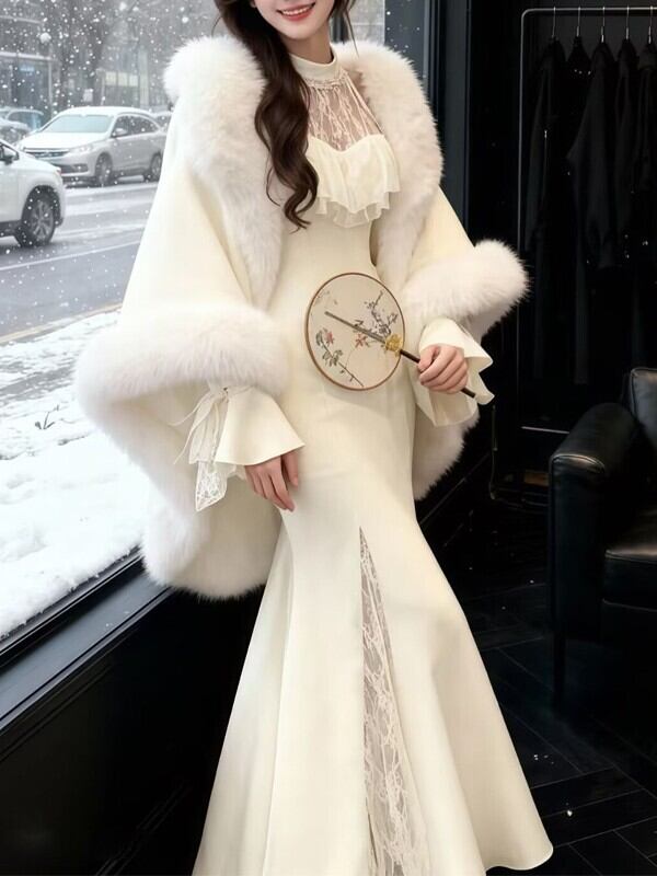 スノープリンセス マーメイドラインロングドレスV05079