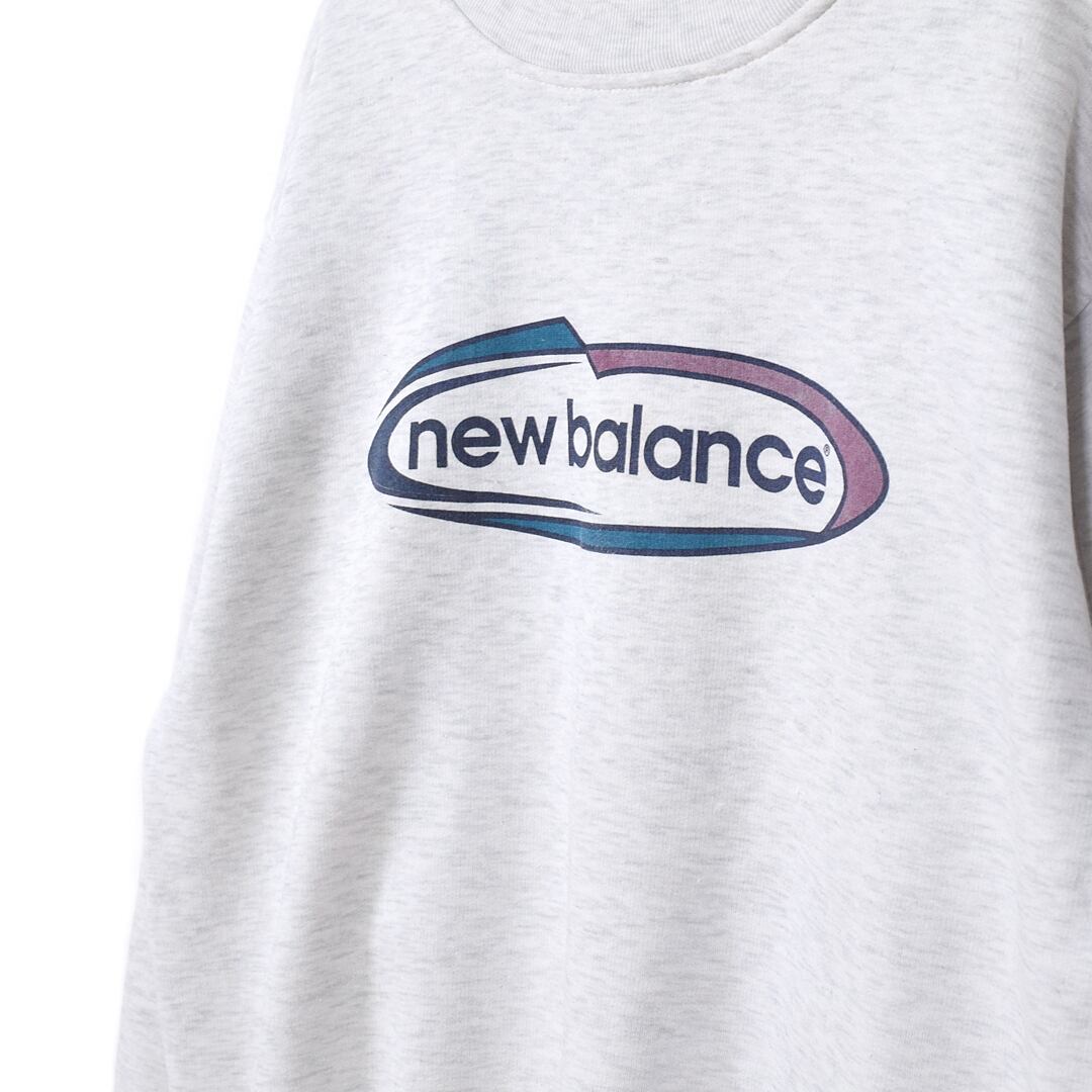 90s ニューバランス オーストラリア製 ヴィンテージ スウェット 霜降りグレー 企業ロゴ NEW BALANCE サイズXL相当 スポーツ 古着  @CF0603 ヤング衣料店